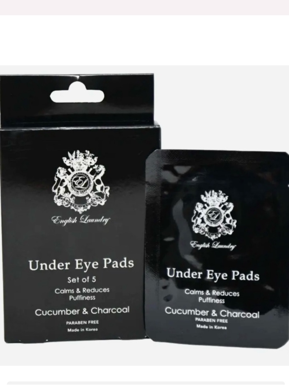 Megan - English Laundry Under Eye Pads Cucumber & Charcoal Set of 5